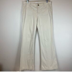 Cabi khaki wide leg pants with 2 front & 2 back pockets- great condition sz 10